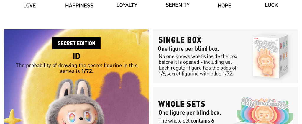 LABUBU POP MART SERIE MONSTRE